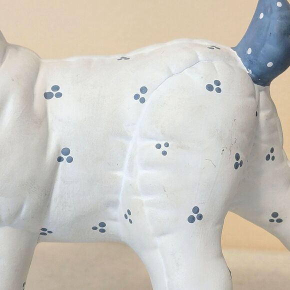 Vintage Kimple Ceramic Mold Christmas Reindeer & Santa Sleigh Quilted Figures - Picture 15 of 16